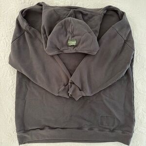 Daily Drills Oversized Hoodie Dress in Vintage Black - XS/S